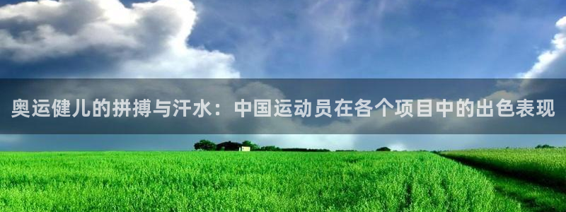 公海赌赌船官方正版app娱乐40996：奥运健儿的拼