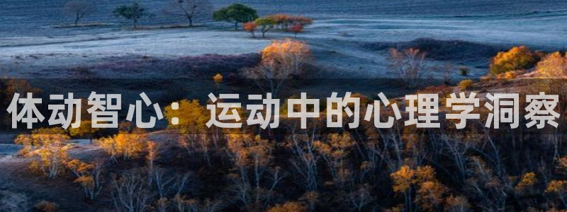公海赌赌船官方正版app集团官网首页：体动智心：运动中的心理